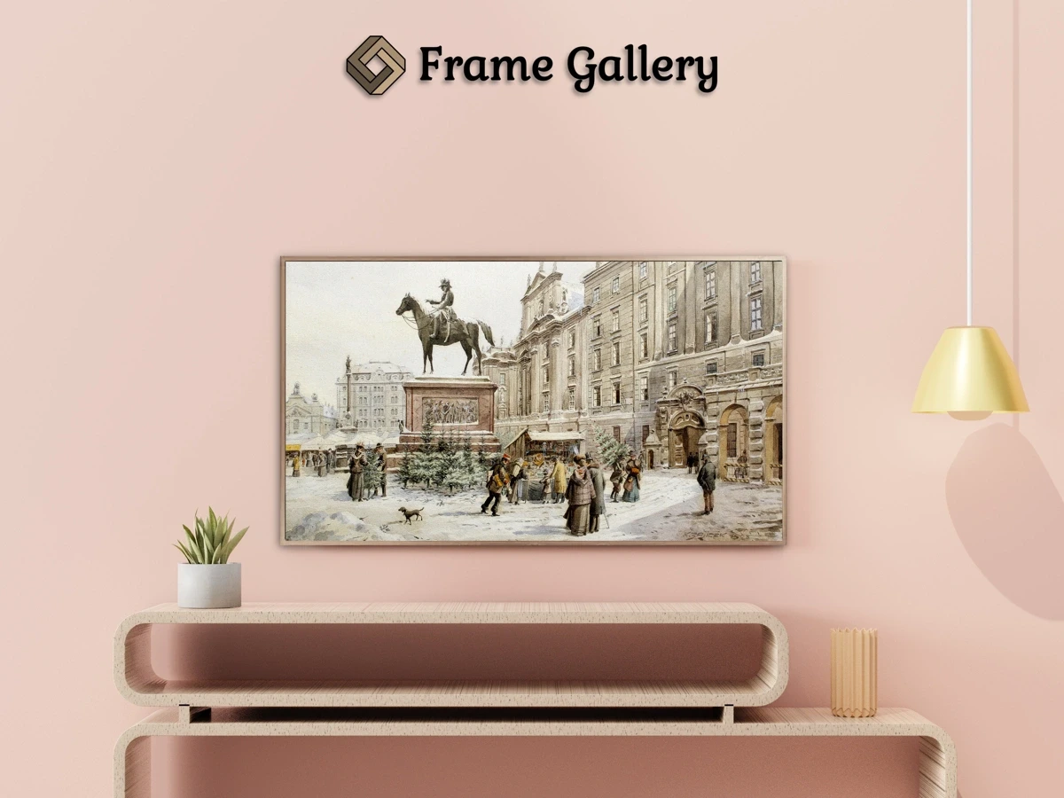 A Christmas Market in Am Hof Vienna - Enhance your Frame TV and Canvas TV