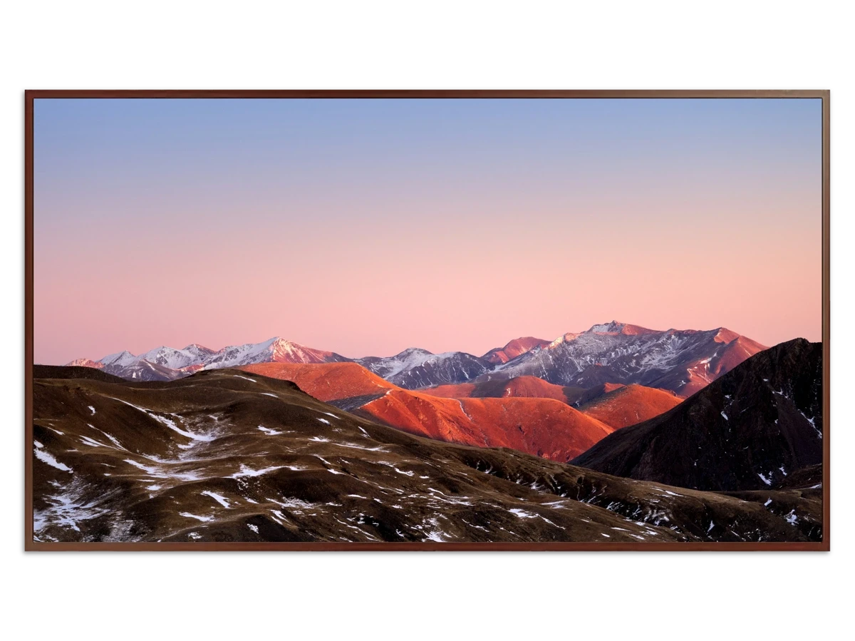 Mountain range with snow - Free art for Frame TV