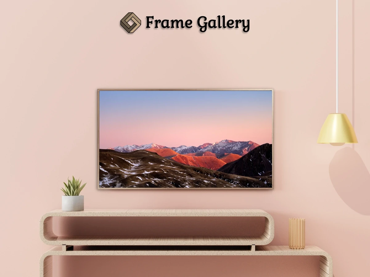 Mountain range with snow - Beautiful free art for 4K TV and Frame TV