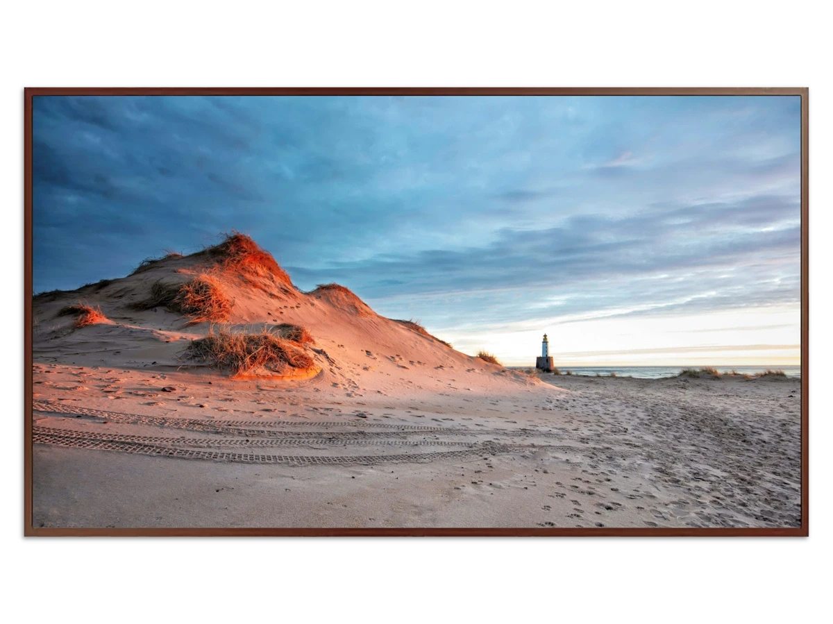 Sand Dunes at Rattray Head Lighthouse - Free art for Frame TV