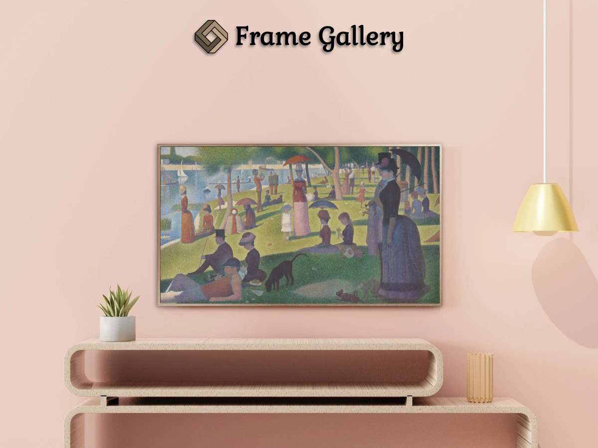 A Sunday on La Grande Jatte - Enhance your Frame TV and Canvas TV