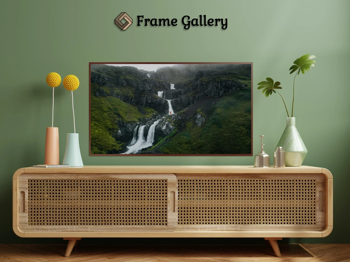 Waterfall for Days - Vibrant artwork for 4K TV - Free download available