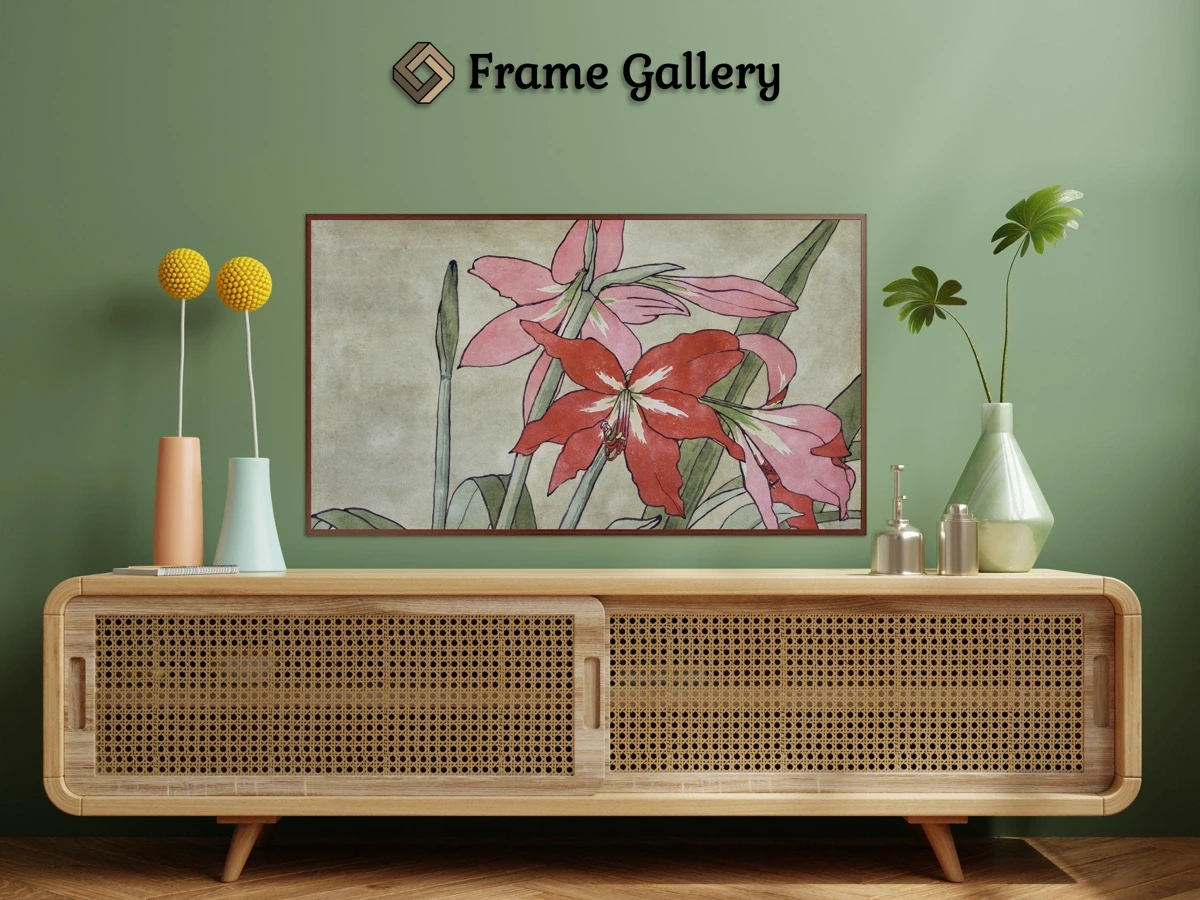 Amaryllis for 4K TV - High-resolution artwork available