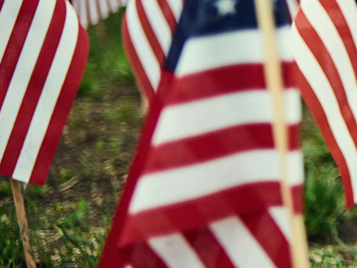 American Flags Memorial Day - Ideal for Canvas TV - Enhance your decor with free art