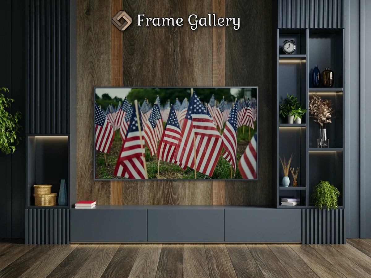 American Flags Memorial Day - Free art for Samsung Frame TV and Hisense CanvasTV