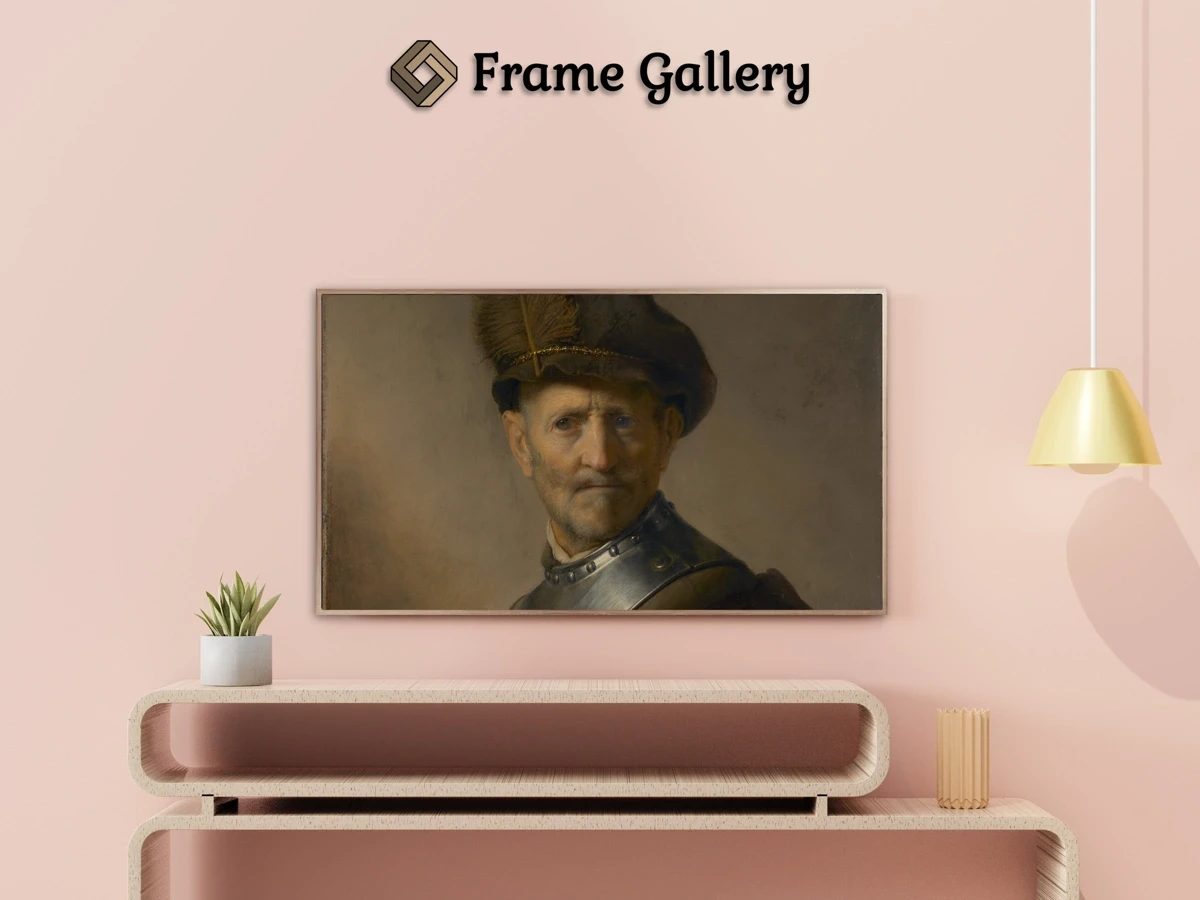 An Old Man in Military Costume - Enhance your Frame TV and Canvas TV