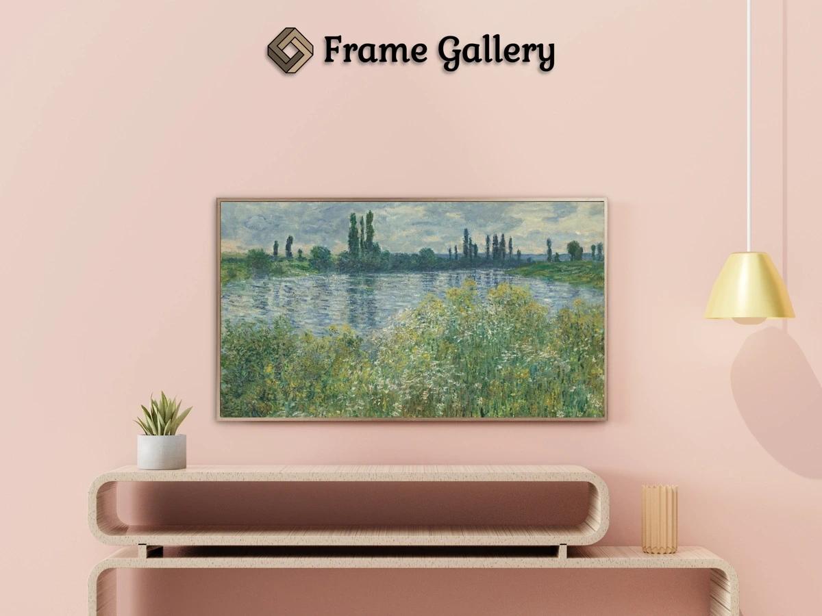 Banks of the Seine, Vétheuil - Enhance your Frame TV and Canvas TV