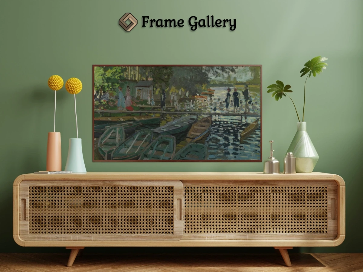 Bathers at La Grenouillère for 4K TV - High-resolution artwork available