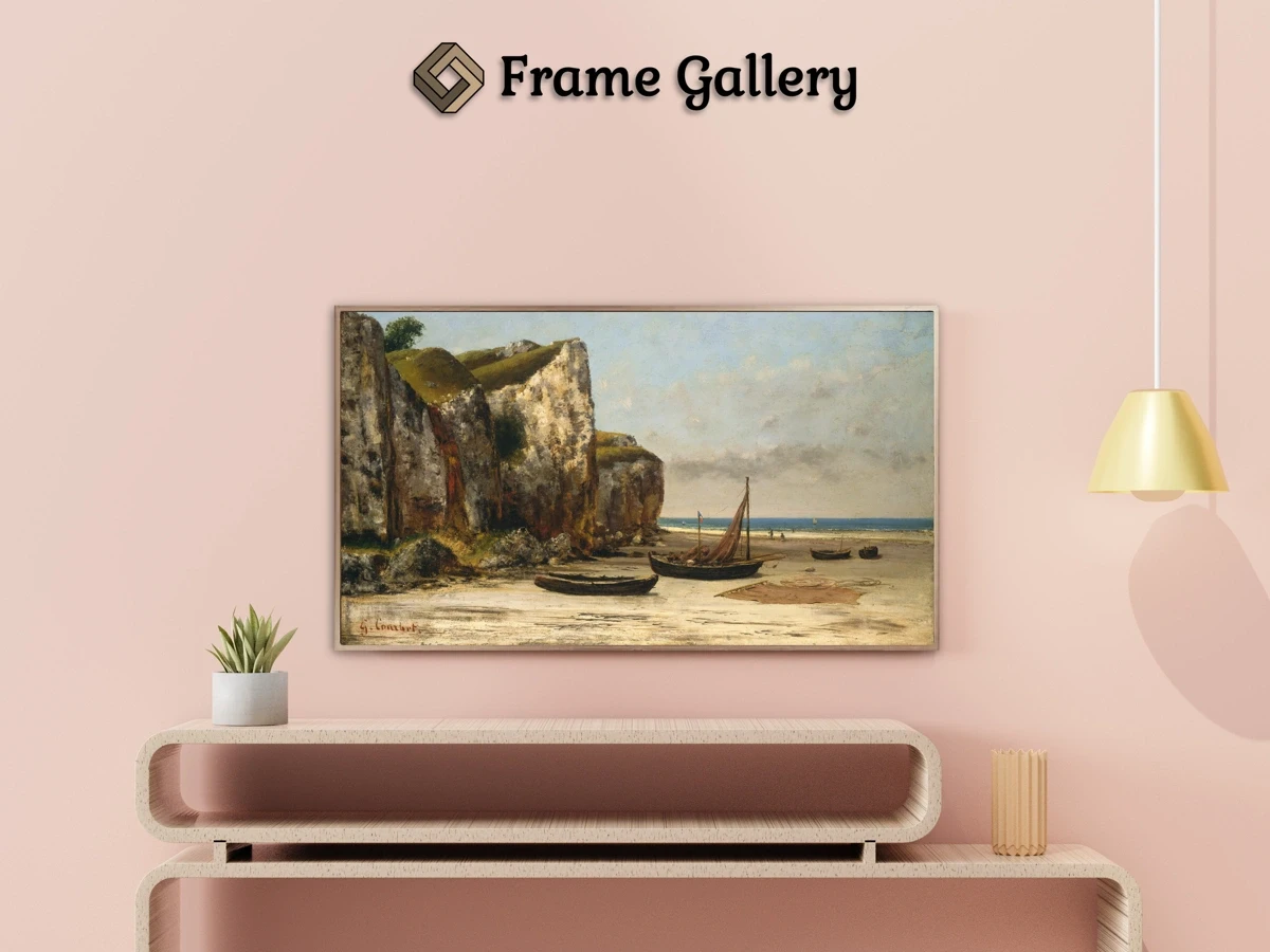 Beach in Normandy - Enhance your Frame TV and Canvas TV