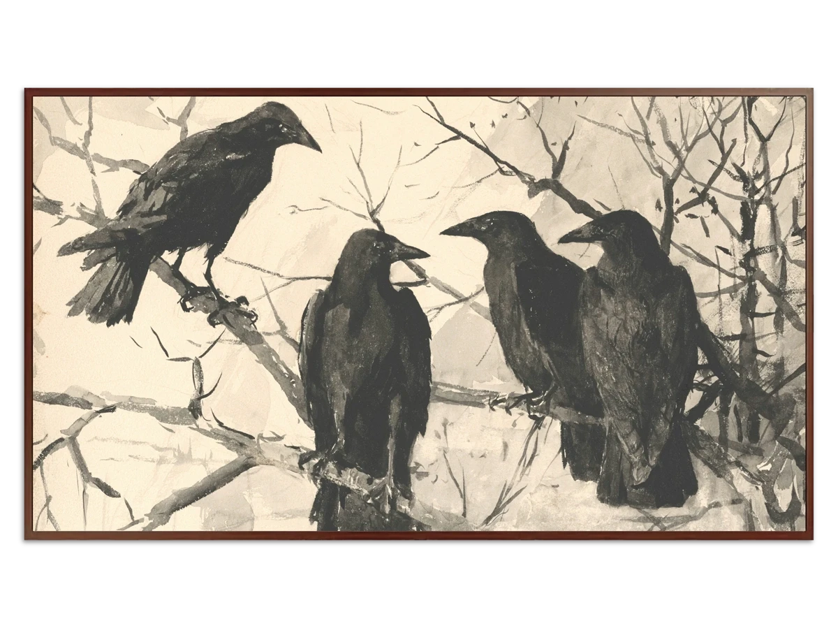 Crows for Samsung Frame TV - Best Frame TV Art