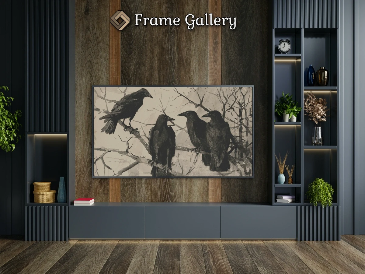 Crows - Downloadable 4K TV Art