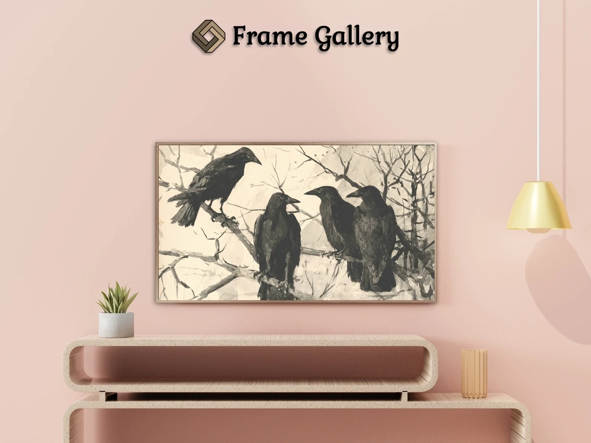 Crows - Enhance your Frame TV and Canvas TV