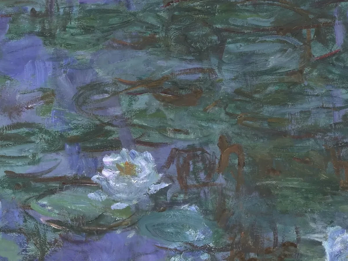 Blue Water Lilies for Canvas TV - CanvasTV Art Store