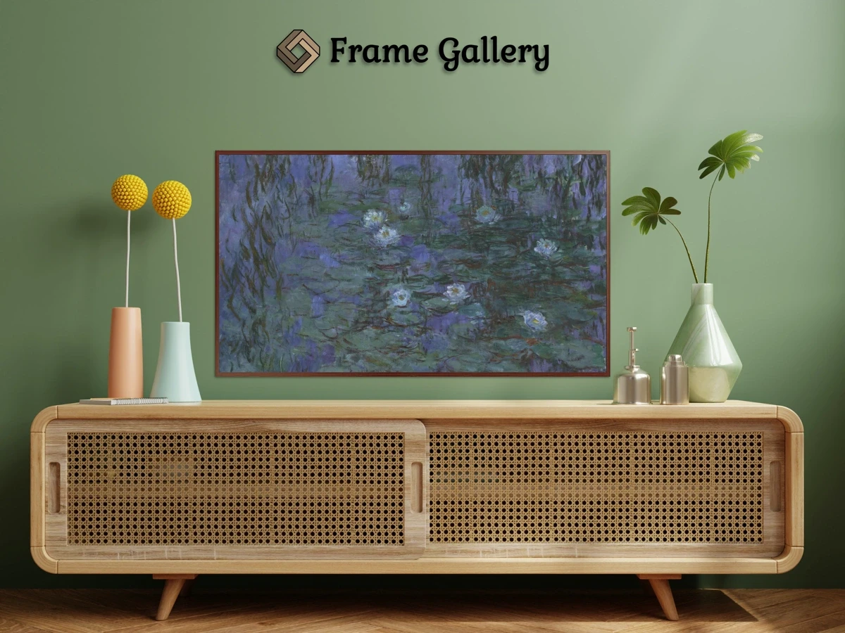 Blue Water Lilies for 4K TV - High-resolution artwork available