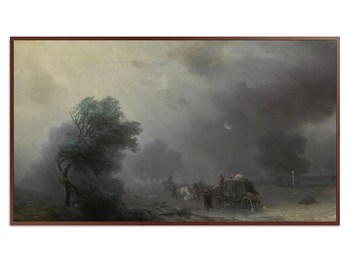 Carriage in a Storm for Samsung Frame TV - Best Frame TV Art