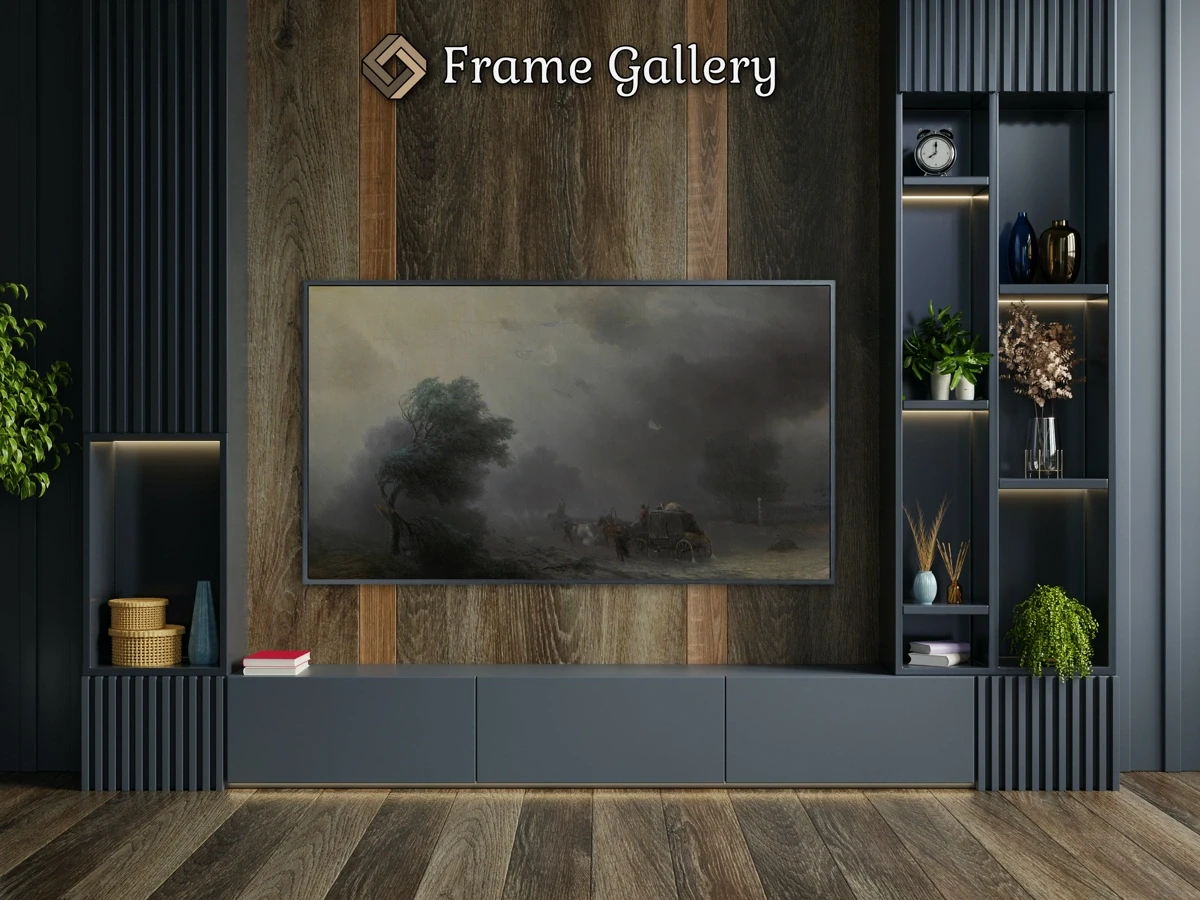 Carriage in a Storm - Downloadable 4K TV Art