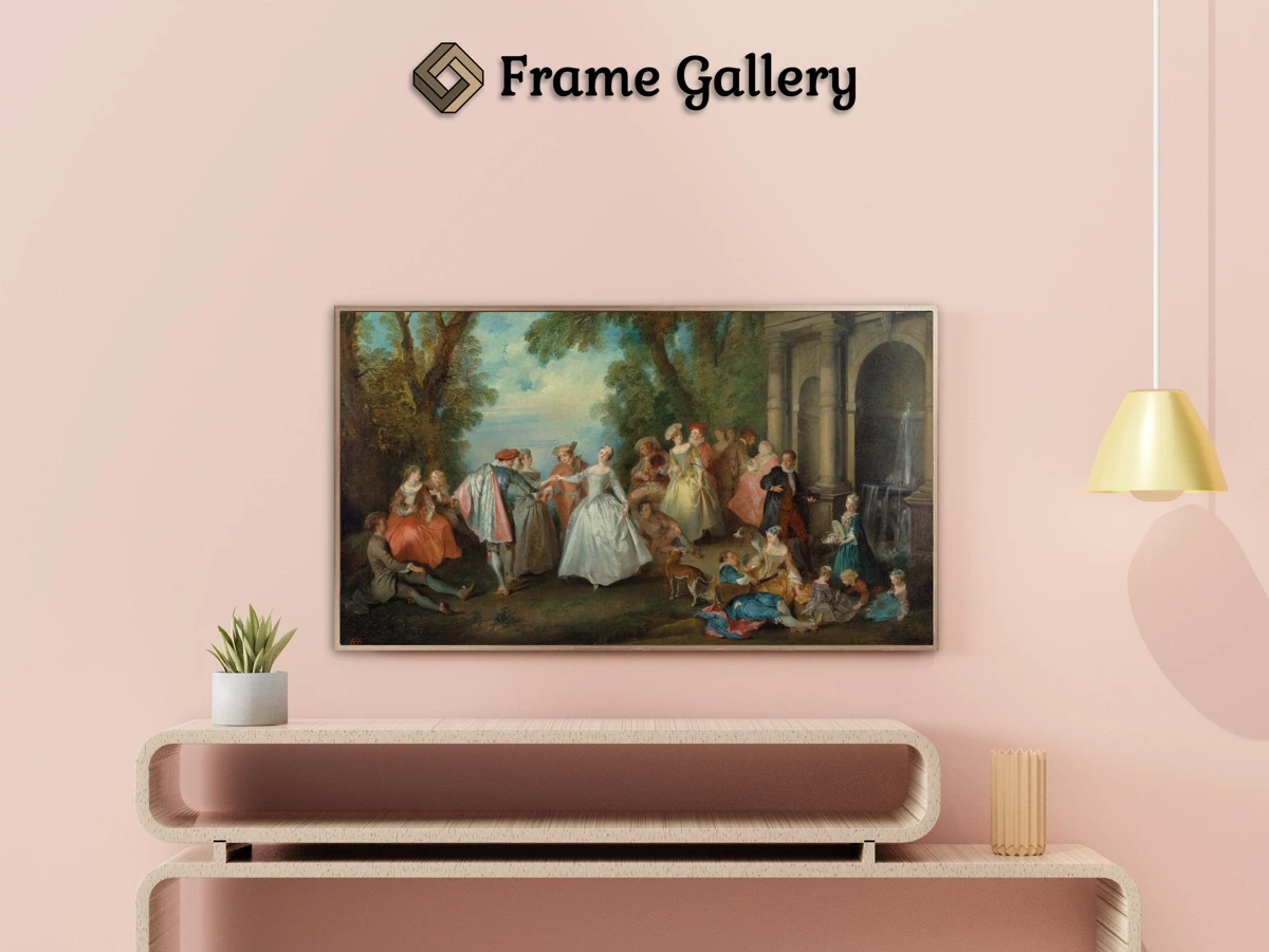 Dance before a Fountain - Enhance your Frame TV and Canvas TV