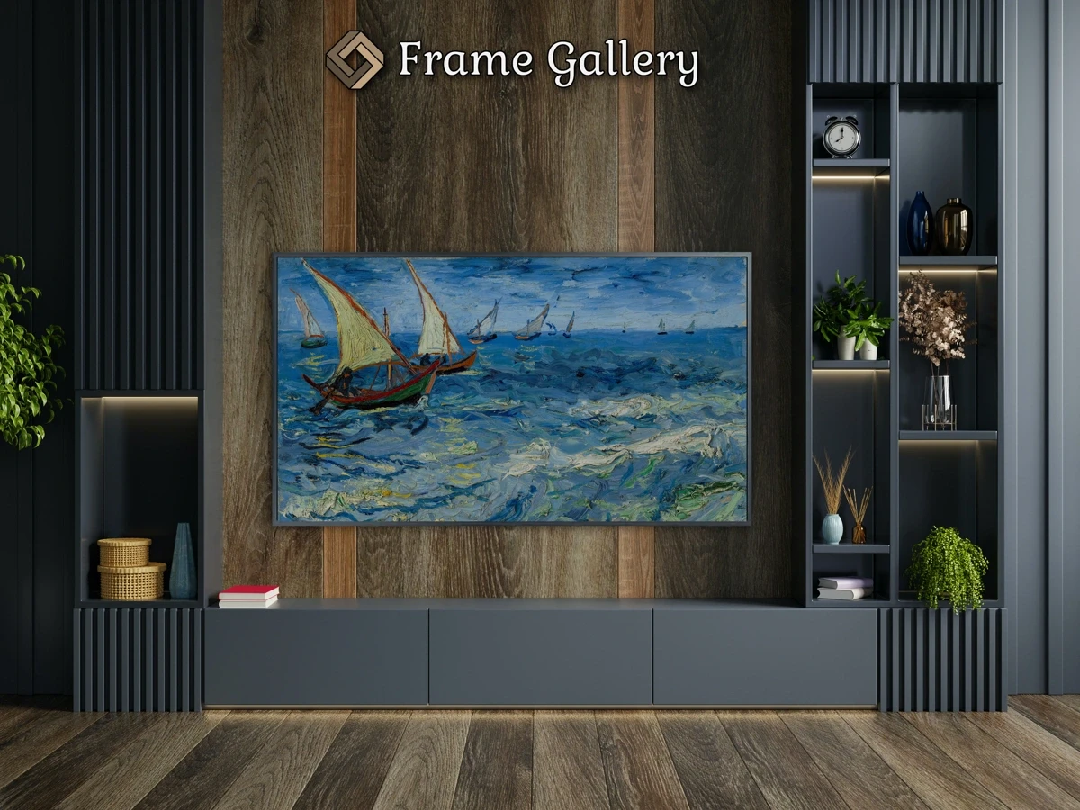 Fishing Boats at Saintes-Maries - Downloadable 4K TV Art