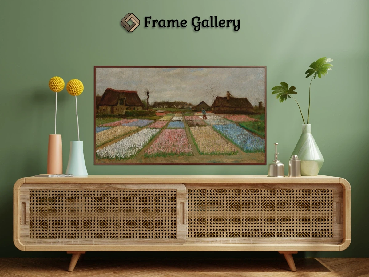 Flower Beds in Holland for 4K TV - High-resolution artwork available