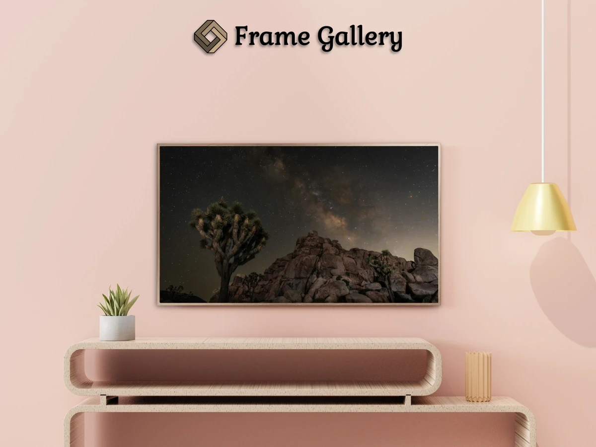 Joshua Tree Night Sky with Stars - Beautiful free art for 4K TV and Frame TV