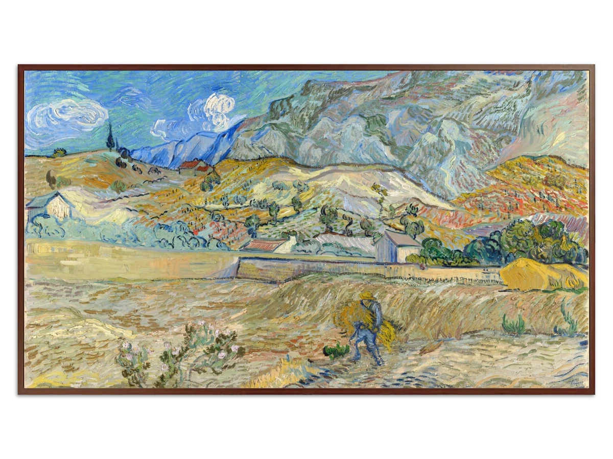 Landscape at Saint-Rémy (Enclosed Field with Peasant) for Samsung Frame TV - Best Frame TV Art