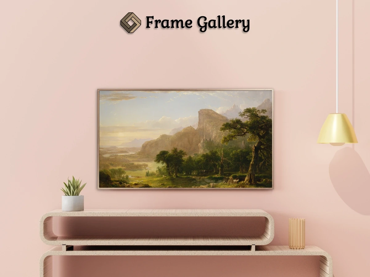 Landscape, Scene from "Thanatopsis" - Enhance your Frame TV and Canvas TV