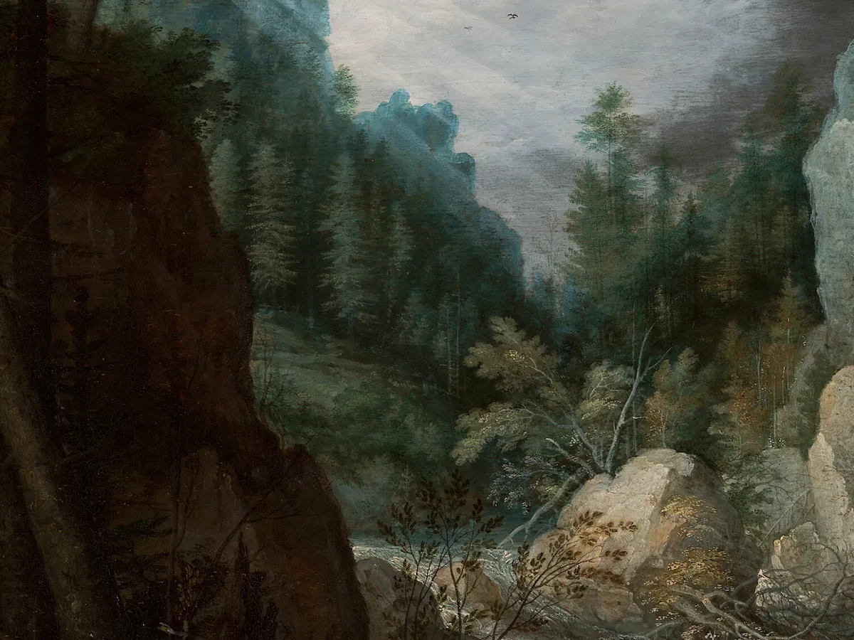 Landscape with the Temptation of Saint Anthony for Canvas TV - CanvasTV Art Store