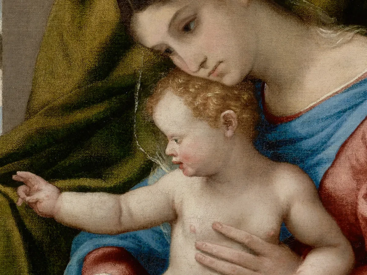 Madonna and Child with Two Donors for Canvas TV - CanvasTV Art Store