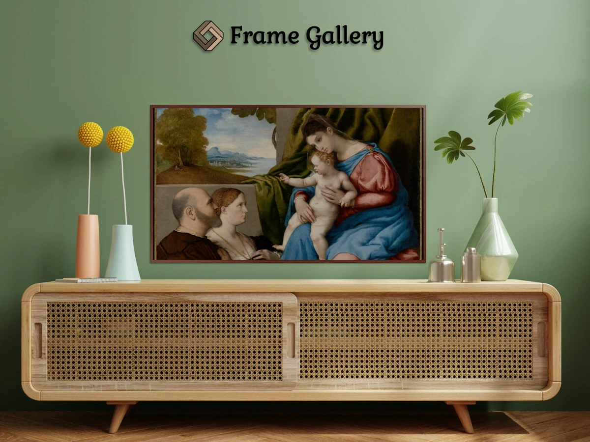 Madonna and Child with Two Donors for 4K TV - High-resolution artwork available