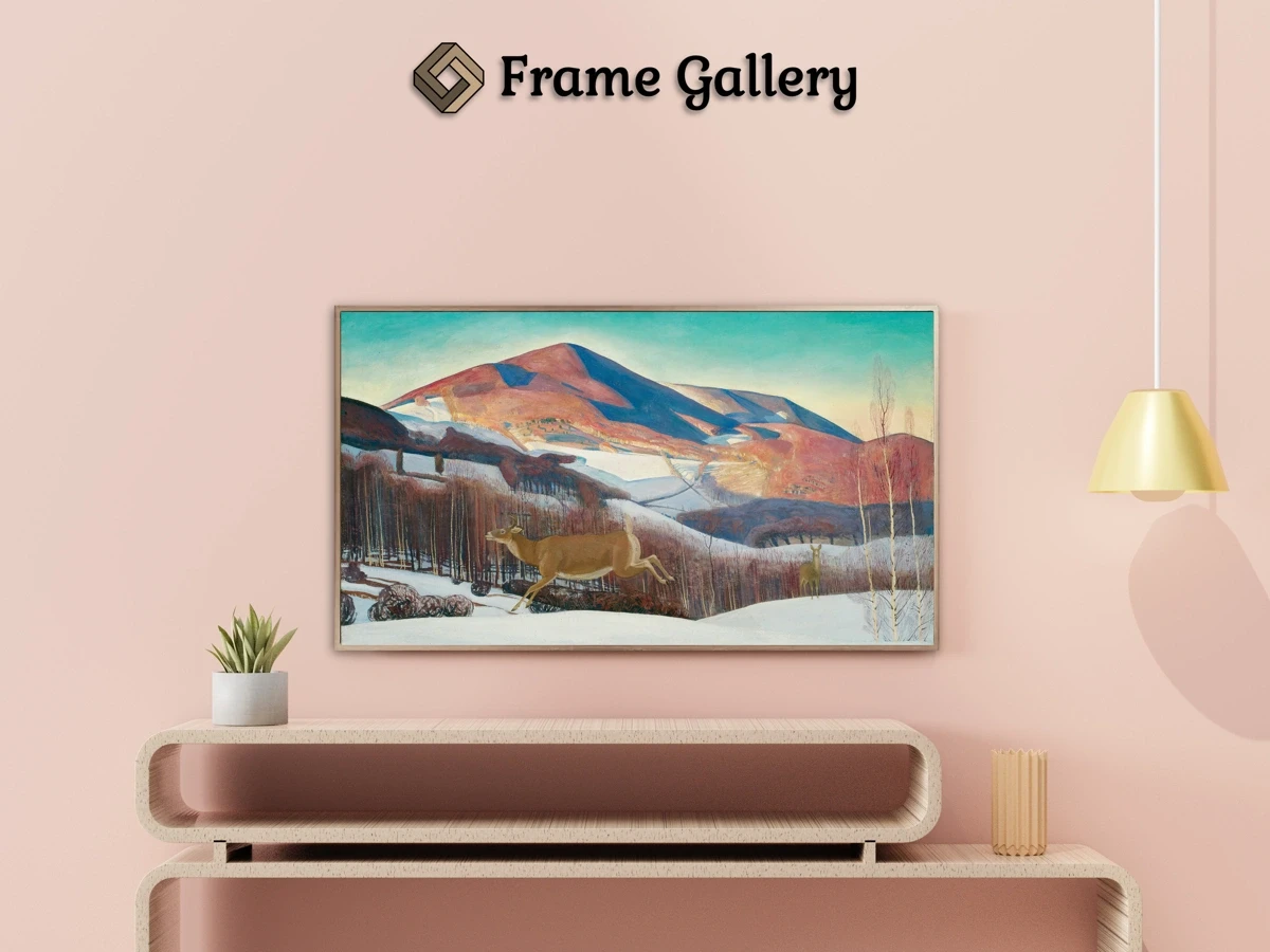 Mount Equinox, Winter - Enhance your Frame TV and Canvas TV