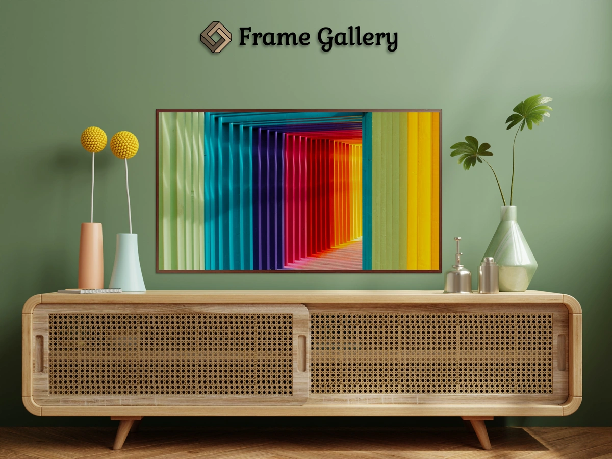 Multicolored Walls - Vibrant artwork for 4K TV - Free download available