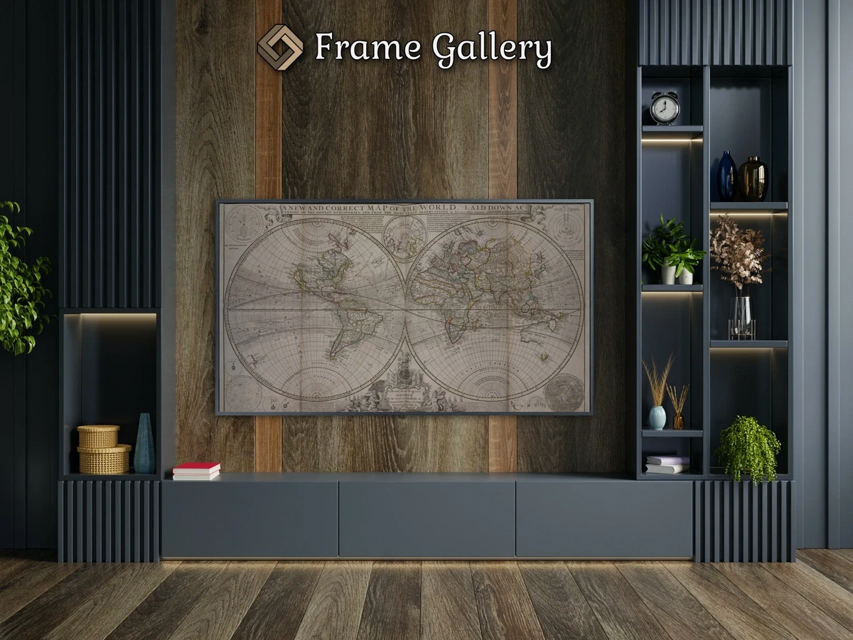 A New and Correct Map of the World - Downloadable 4K TV Art