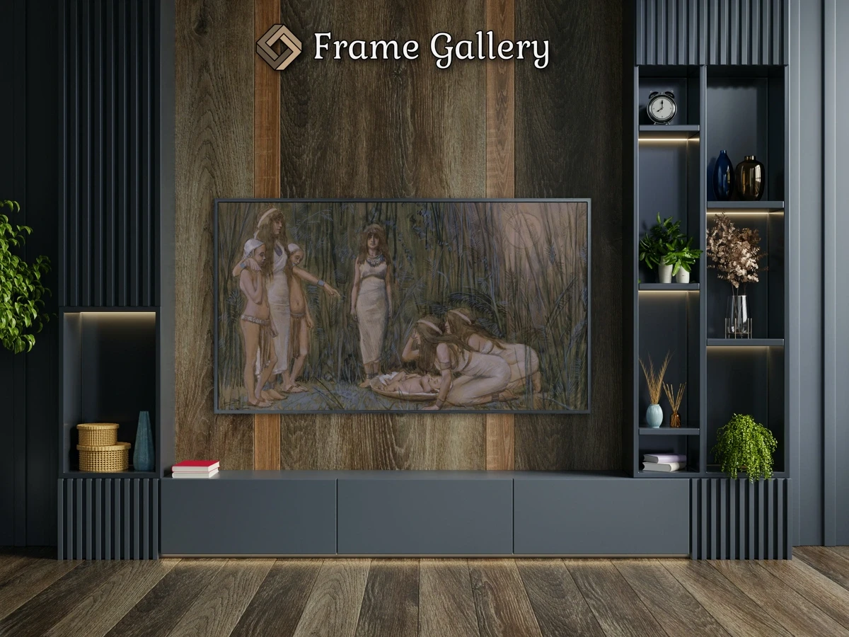 Pharaoh's Daughter Receives the Mother of Moses - Downloadable 4K TV Art