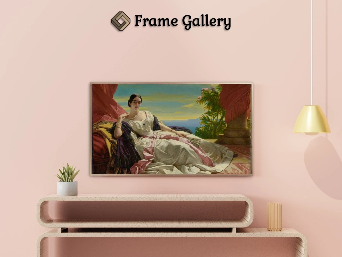 Portrait of Leonilla, Princess of Sayn-Wittgenstein-Sayn, nee Baryatinsky - Enhance your Frame TV and Canvas TV