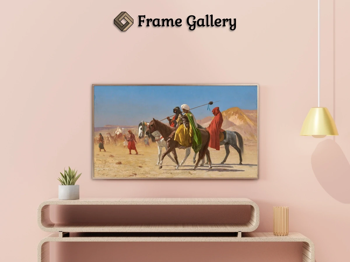 Riders Crossing The Desert - Enhance your Frame TV and Canvas TV