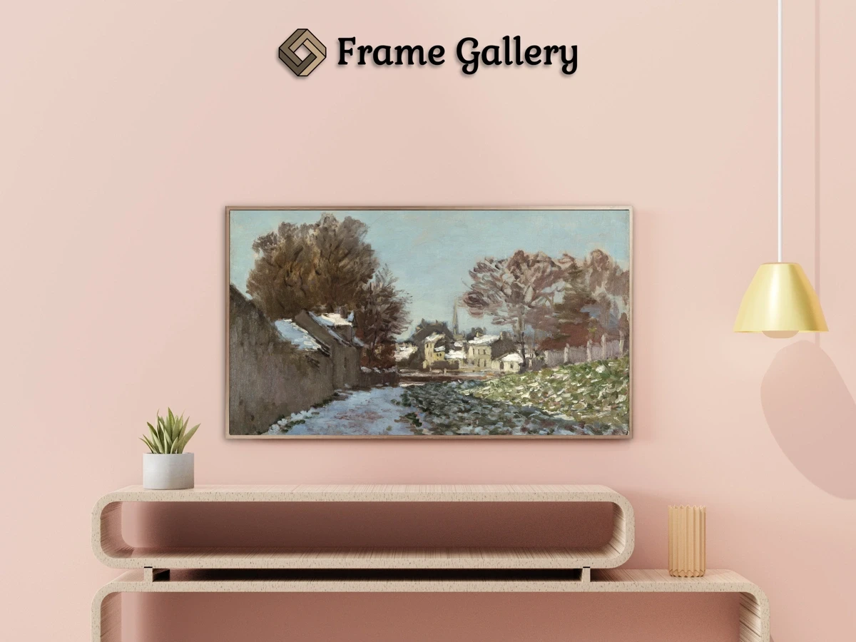 Snow at Argenteuil - Enhance your Frame TV and Canvas TV