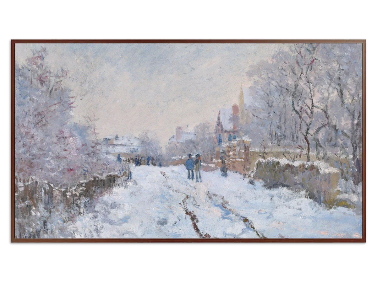 Snow Scene at Argenteuil for Samsung Frame TV - Best Frame TV Art