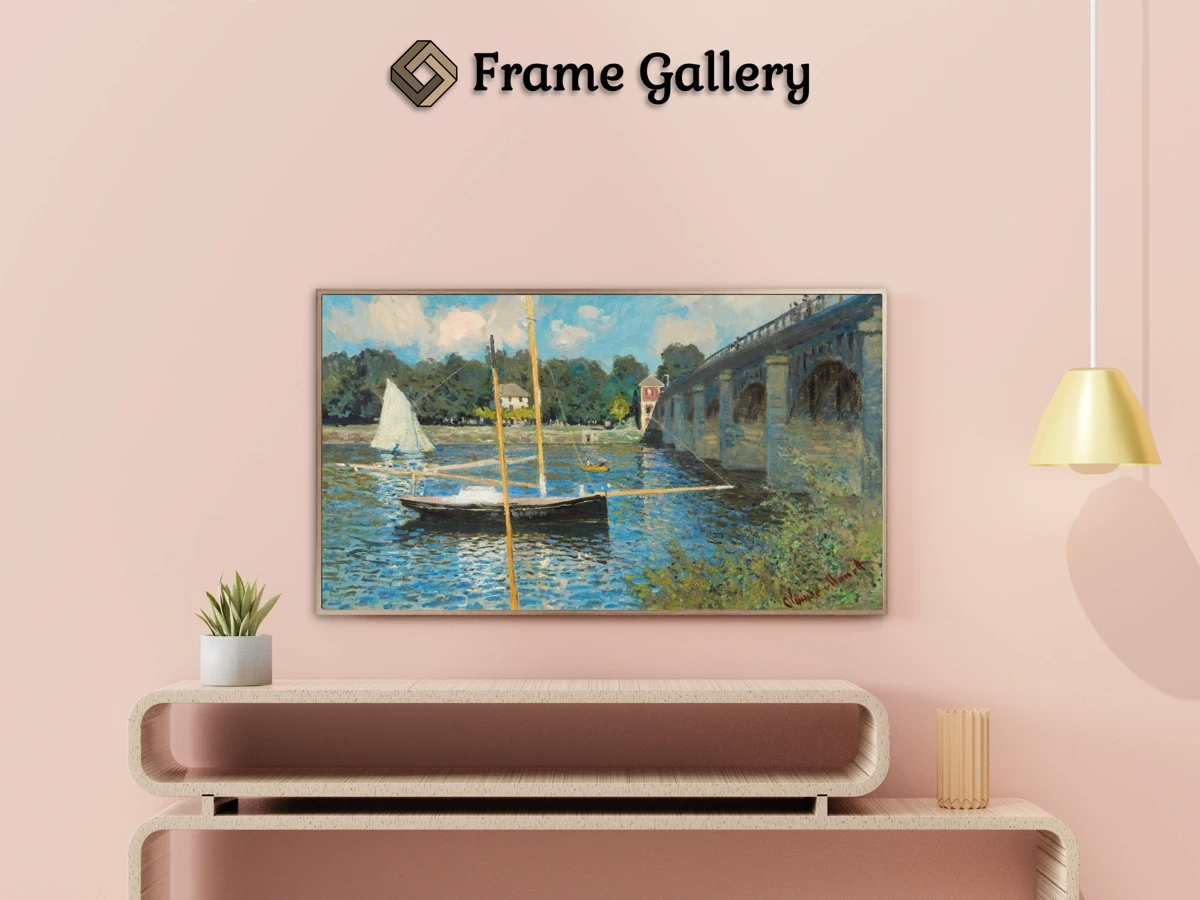 The Bridge at Argenteuil - Enhance your Frame TV and Canvas TV