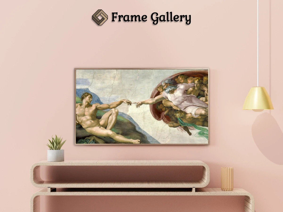 The Creation of Adam - Enhance your Frame TV and Canvas TV