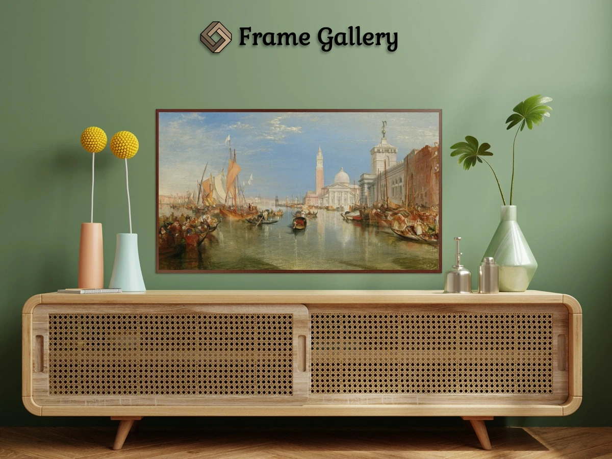 The Dogana and San Giorgio Maggiore for 4K TV - High-resolution artwork available