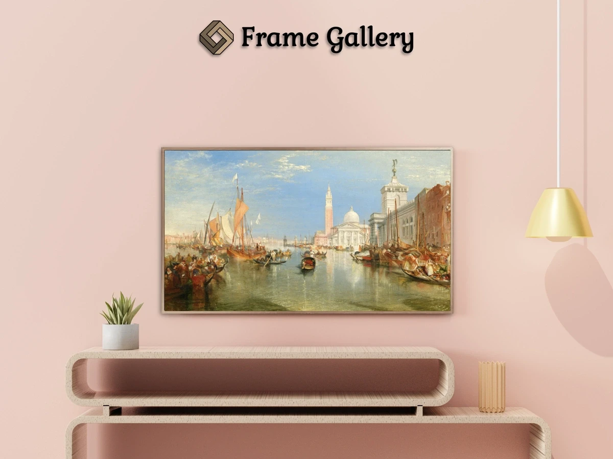 The Dogana and San Giorgio Maggiore - Enhance your Frame TV and Canvas TV