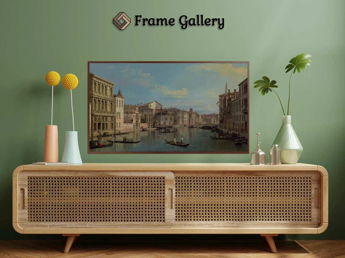 The Grand Canal in Venice from Palazzo Flangini to Campo San Marcuola for 4K TV - High-resolution artwork available