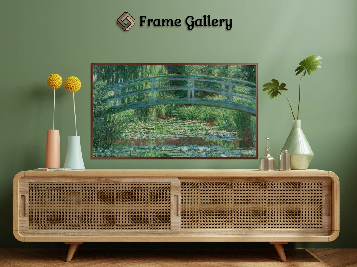 The Japanese Footbridge and the Water Lily Pool, Giverny for 4K TV - High-resolution artwork available