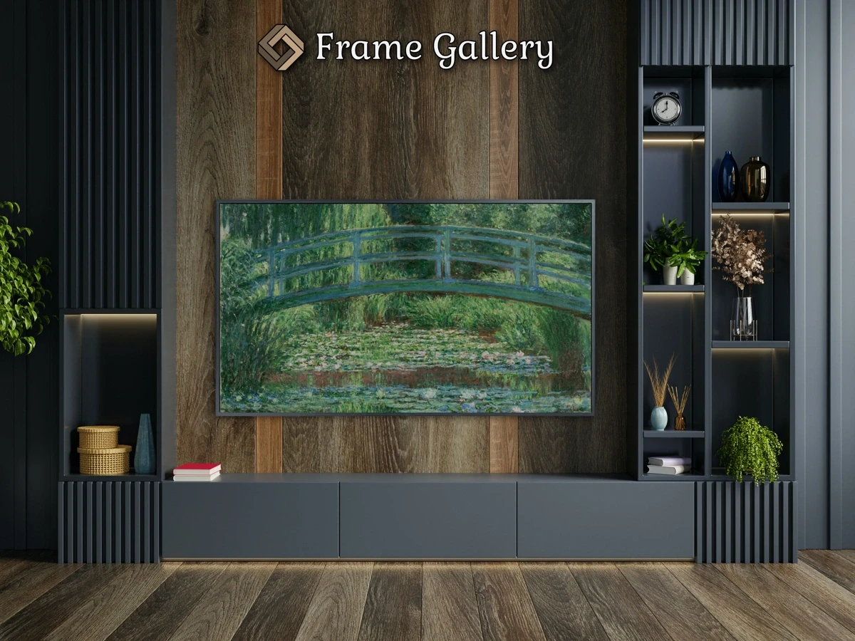 The Japanese Footbridge and the Water Lily Pool, Giverny - Downloadable 4K TV Art