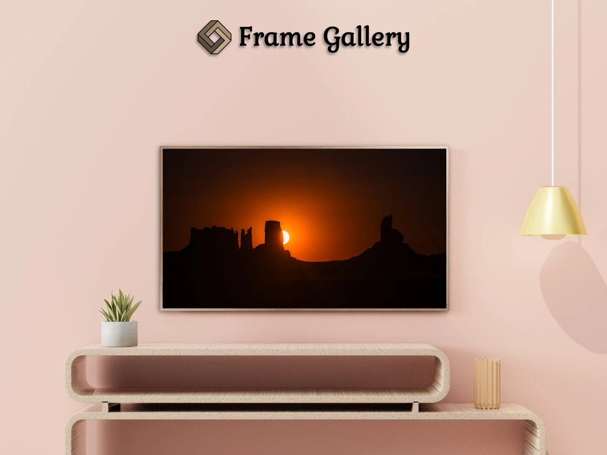 Sunset in Monument Valley - Beautiful free art for 4K TV and Frame TV