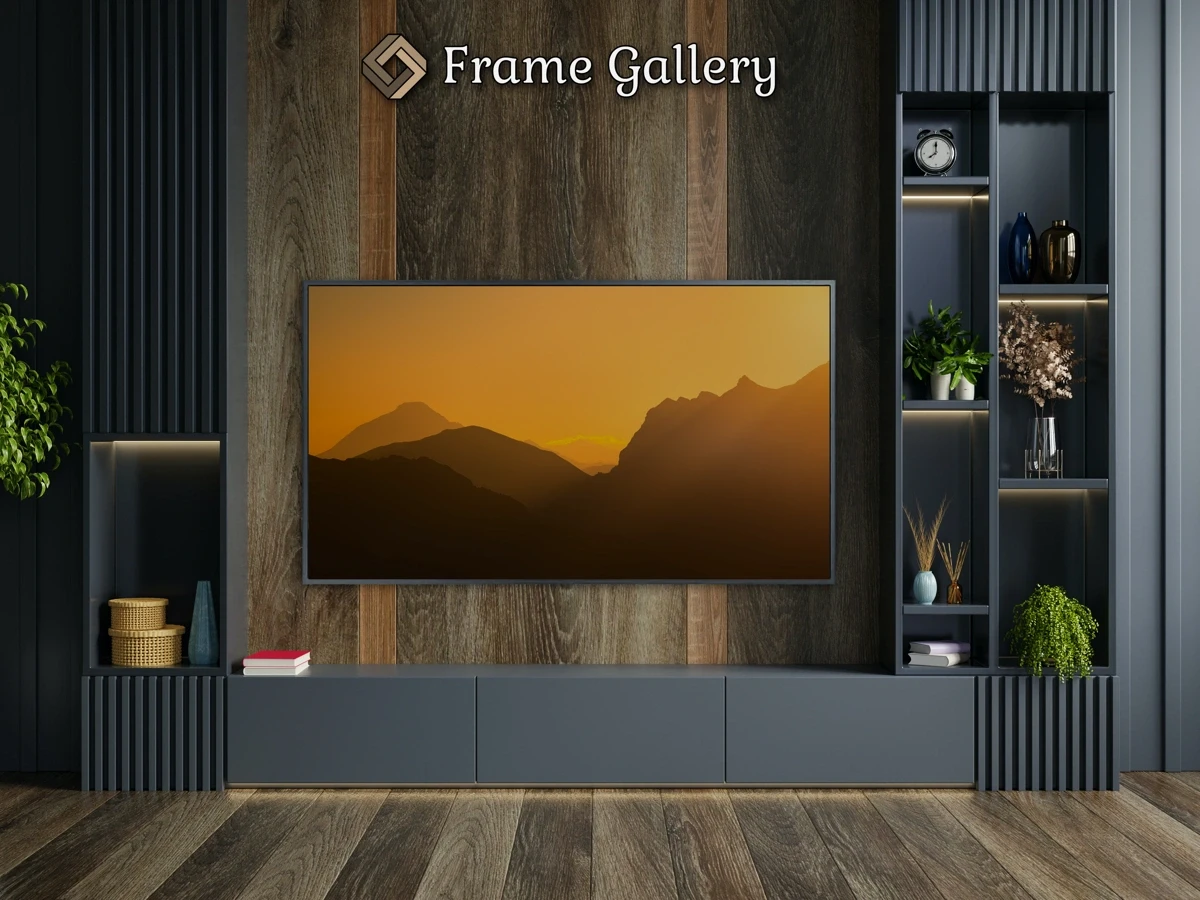 Orange Mountains - Free art for Samsung Frame TV and Hisense CanvasTV