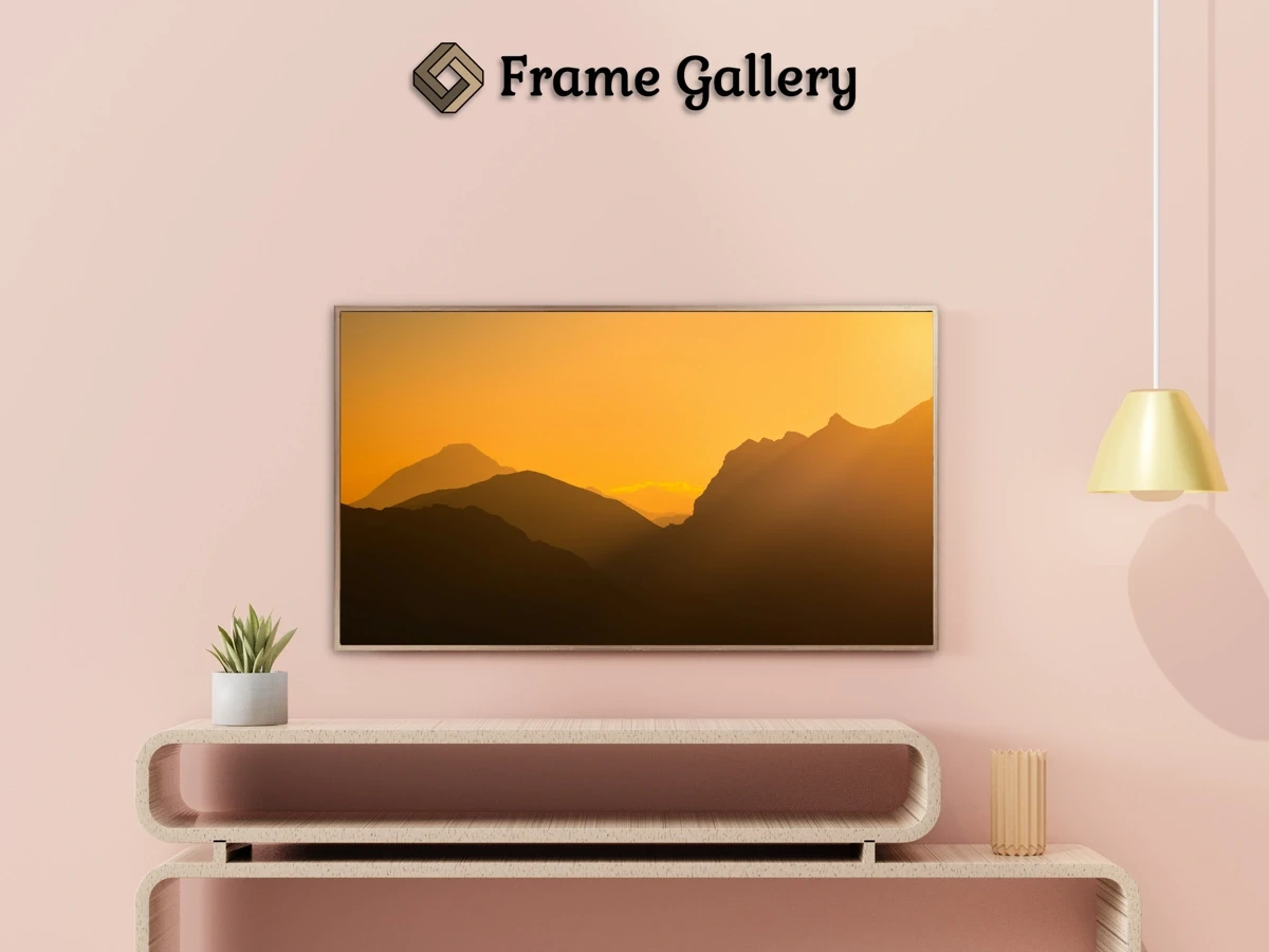 Orange Mountains - Beautiful free art for 4K TV and Frame TV