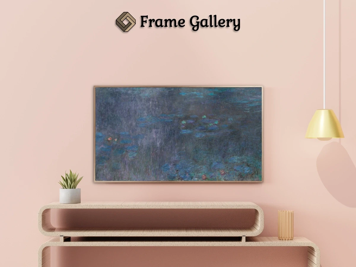 The Water Lilies - Tree Reflections - Enhance your Frame TV and Canvas TV