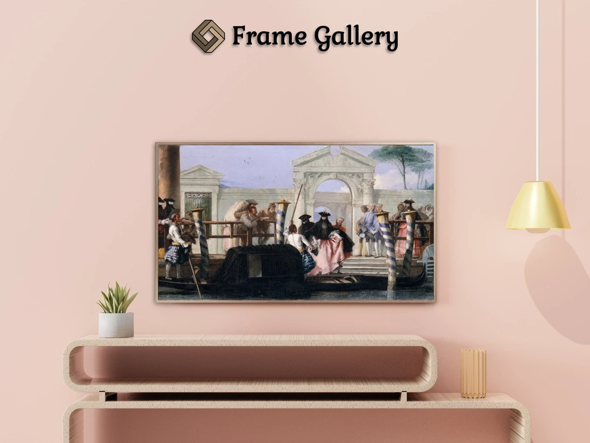 The Departure of the Gondola - Enhance your Frame TV and Canvas TV