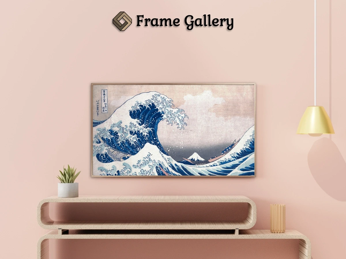 Under the Wave off Kanagawa (Kanagawa oki nami ura) - Enhance your Frame TV and Canvas TV